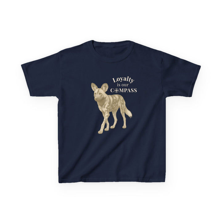 Kids African Wild Dog Tee | "Loyalty is Our Compass" | Sketch Design | Eco-Conscious | Empowered & Bold