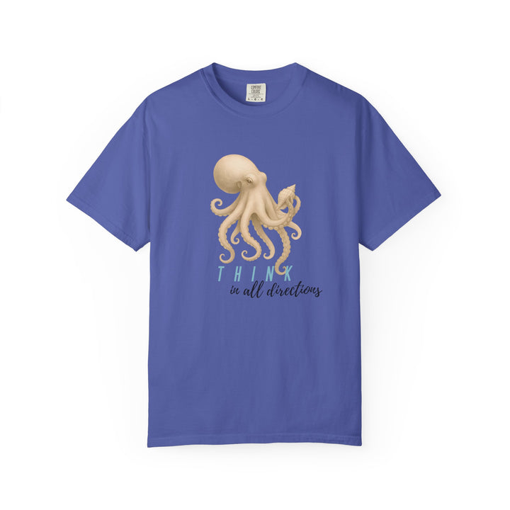 Think In All Directions – Octopus | Joyful & Playful | Sketch Series by Pure Perspective App | Eco Friendly Graphic Tee