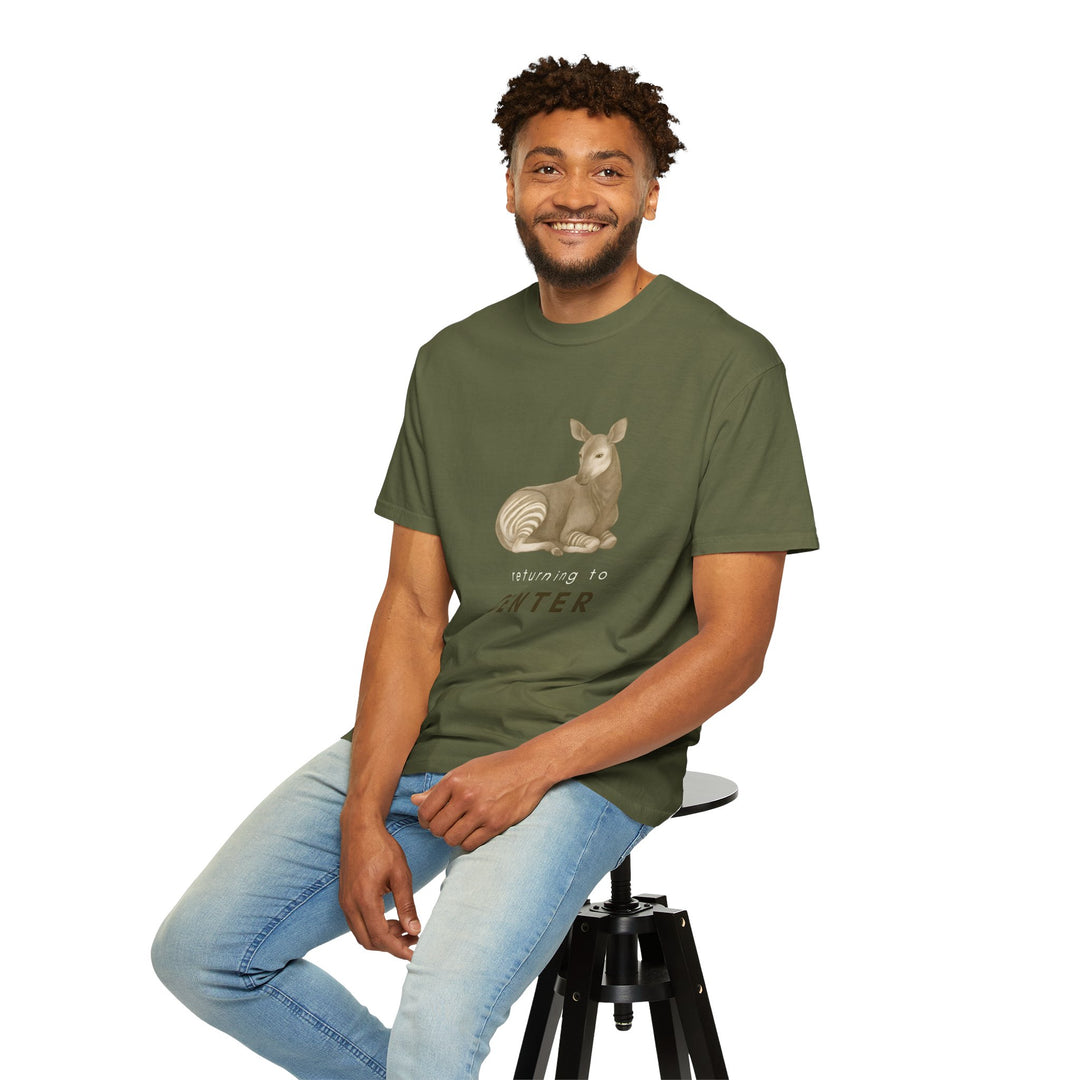 Returning to Center – Okapi | Calm & Centered | Sketch Series by Pure Perspective | Eco Friendly Graphic Tee