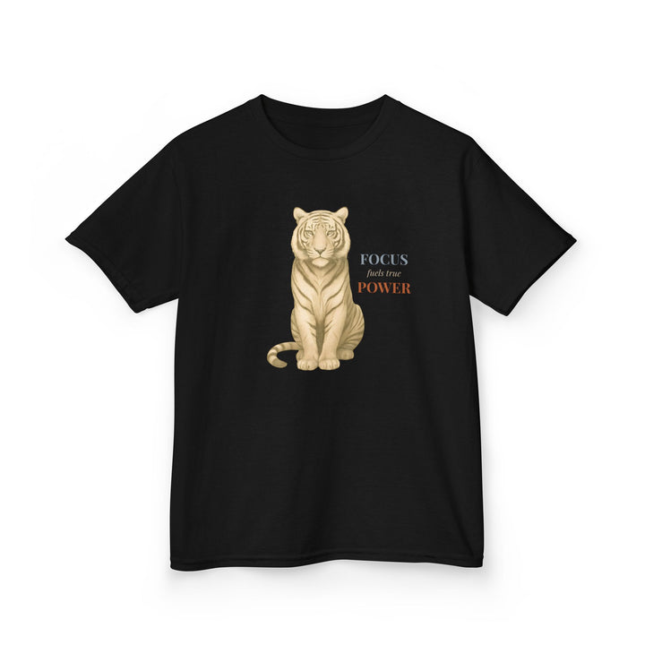 Kids Tiger Tee | "Power Through" | Sketch Design | Eco-Conscious | Empowered & Bold