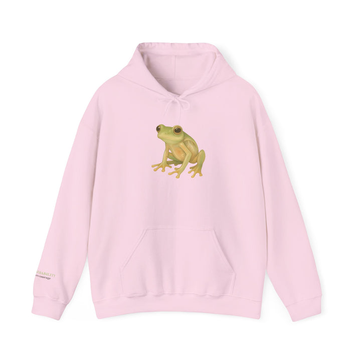 Vulnerability Takes Courage – Glass Frog Butterfly Edition | Hopeful & Healing Series | Unisex Heavy Blend™ Hooded Sweatshirt | Eco-Friendly Apparel