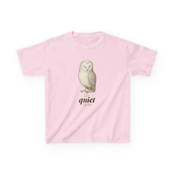 Kids Barn Owl Tee | "Listen First" | Sketch Design | Eco-Conscious | Calm & Centered