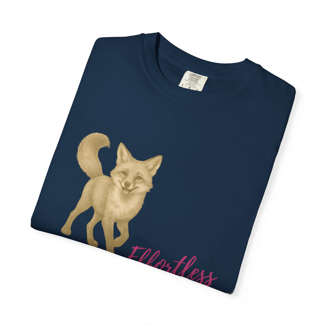 Effortless Advantage – Red Fox | Joyful & Playful | Sketch Series by Pure Perspective App | Eco Friendly Graphic Tee
