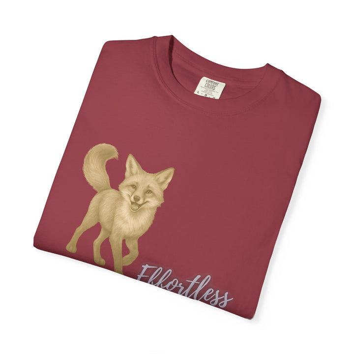 Effortless Advantage – Red Fox | Joyful & Playful | Sketch Series by Pure Perspective App | Eco Friendly Graphic Tee