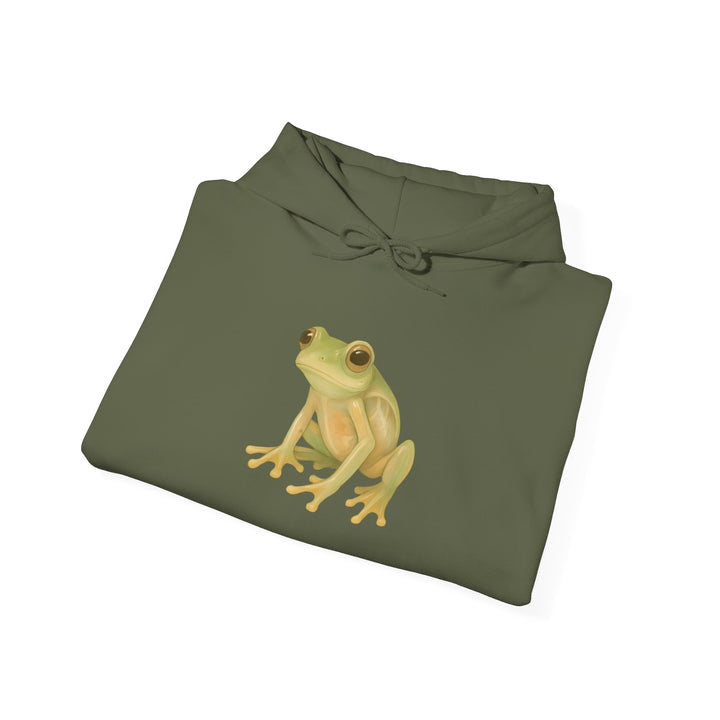 Vulnerability Takes Courage – Glass Frog Butterfly Edition | Hopeful & Healing Series | Unisex Heavy Blend™ Hooded Sweatshirt | Eco-Friendly Apparel