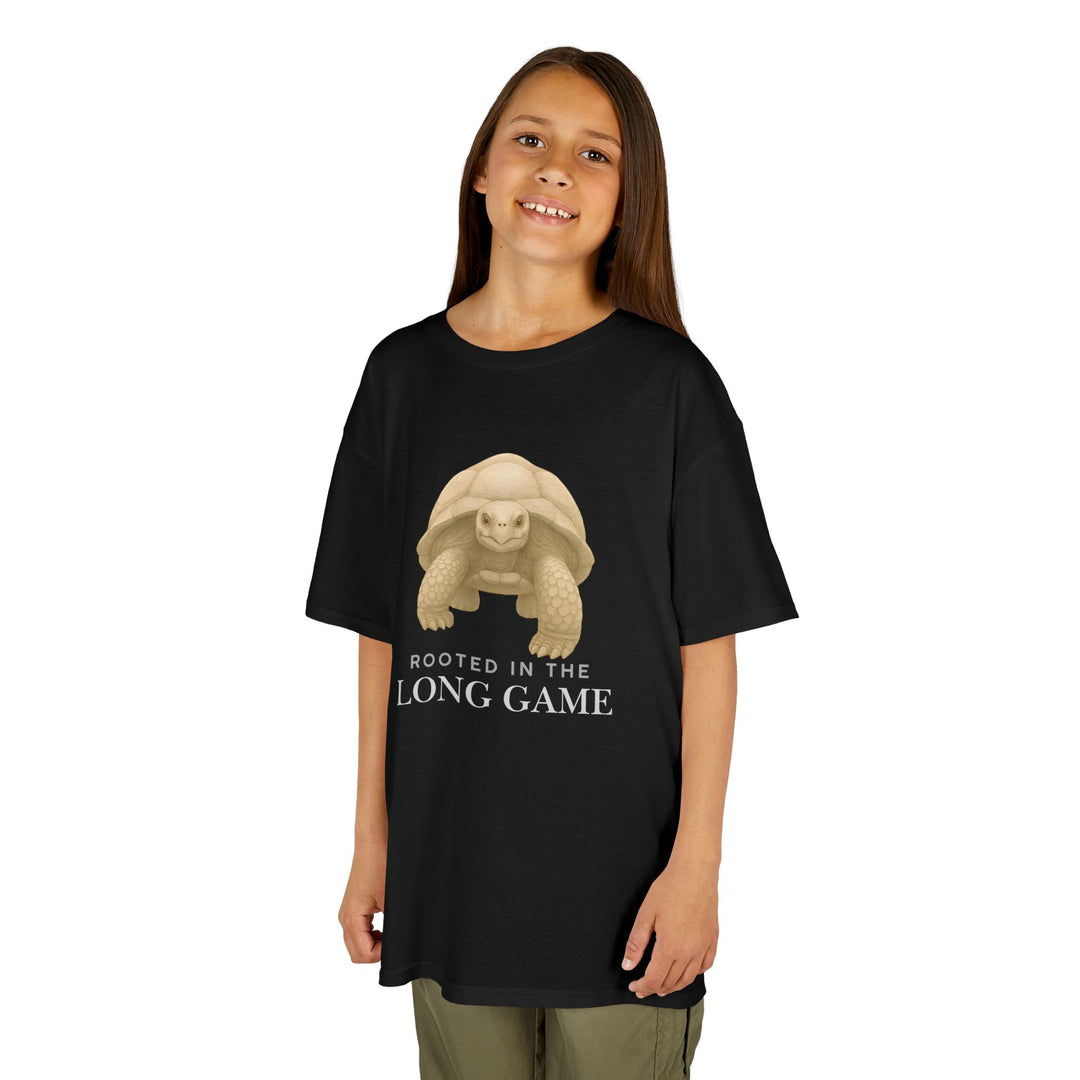 Kids Giant Tortoise Tee | "Build Your Future" | Sketch Design | Eco-Conscious | Grounded & Gentle