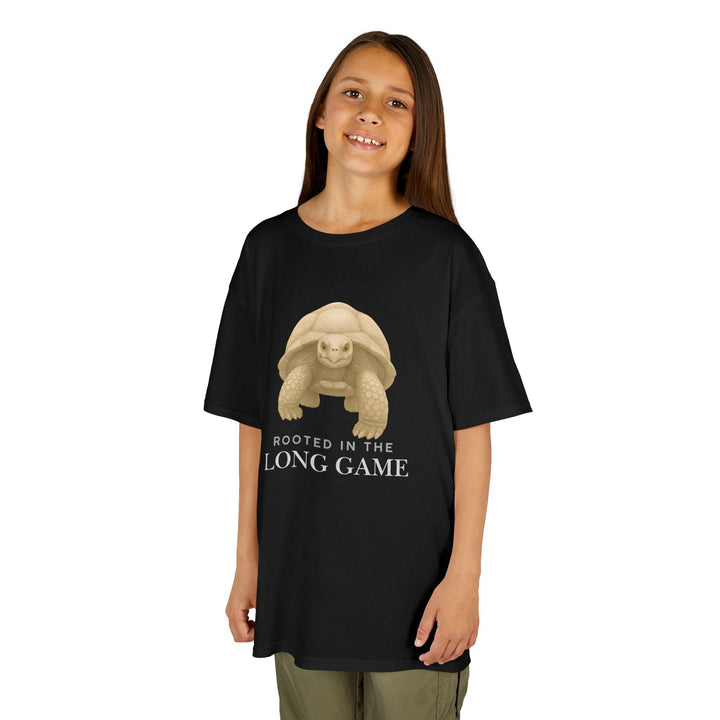 Kids Giant Tortoise Tee | "Build Your Future" | Sketch Design | Eco-Conscious | Grounded & Gentle