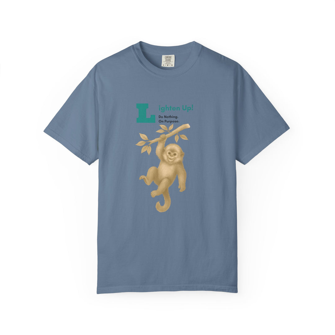 Lighten Up – Golden Snub-Nosed Monkey | Joyful & Playful | Sketch Series by Pure Perspective | Eco Friendly Graphic Tee