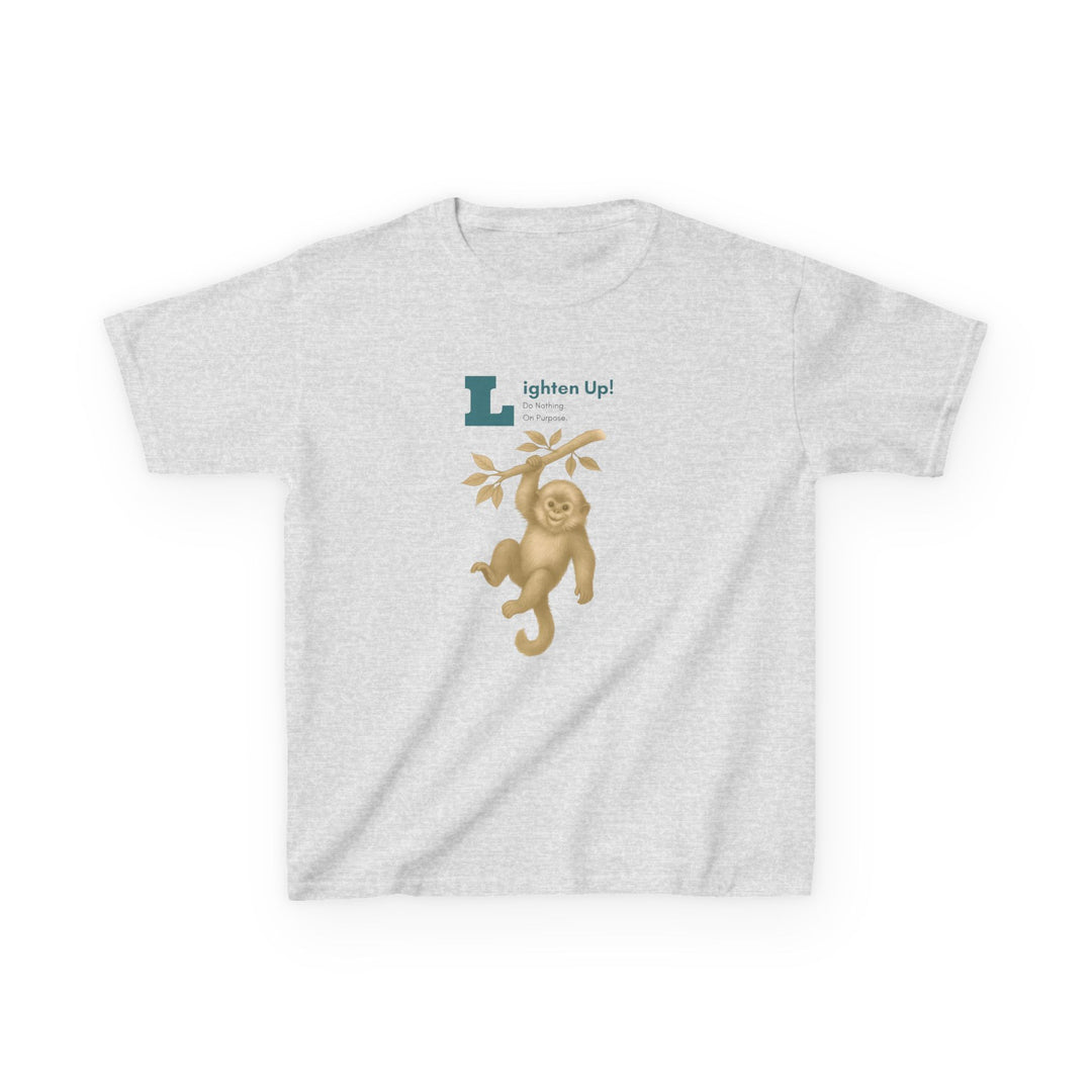 Kids Golden Snub-Nosed Monkey Tee | "Lighten Up" | Sketch Design | Eco-Conscious | Joyful & Playful