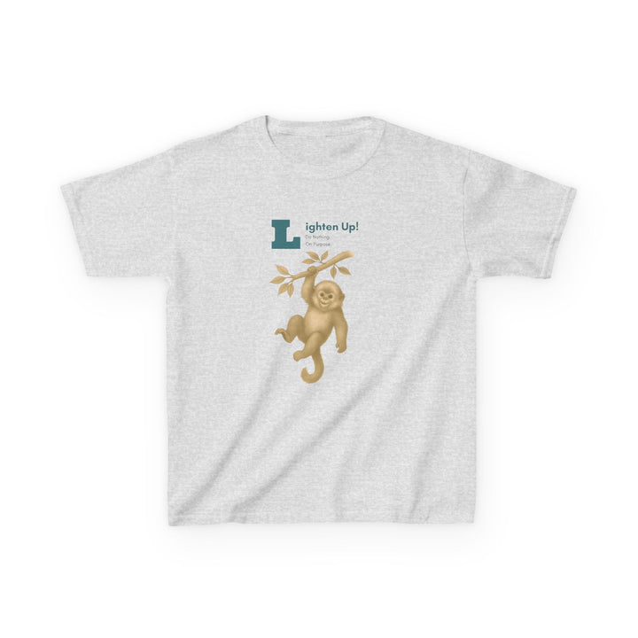 Kids Golden Snub-Nosed Monkey Tee | "Lighten Up" | Sketch Design | Eco-Conscious | Joyful & Playful