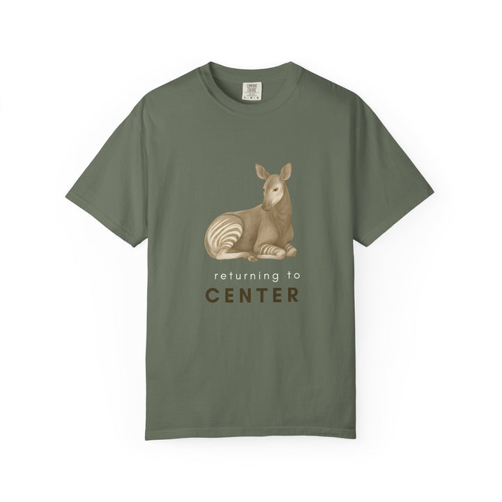 Returning to Center – Okapi | Calm & Centered | Sketch Series by Pure Perspective | Eco Friendly Graphic Tee