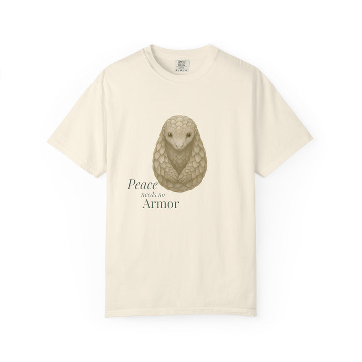 Peace Needs No Armor – Pangolin | Calm & Centered | Sketch Series by Pure Perspective | Eco Friendly Graphic Tee