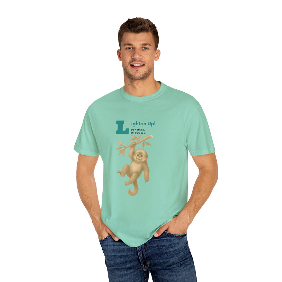 Lighten Up – Golden Snub-Nosed Monkey | Joyful & Playful | Sketch Series by Pure Perspective | Eco Friendly Graphic Tee