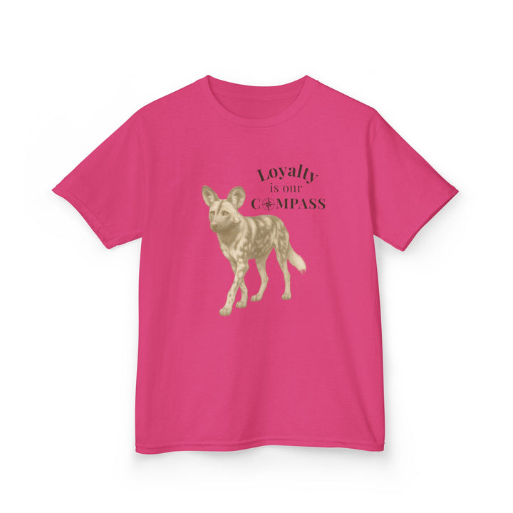 Kids African Wild Dog Tee | "Loyalty is Our Compass" | Sketch Design | Eco-Conscious | Empowered & Bold
