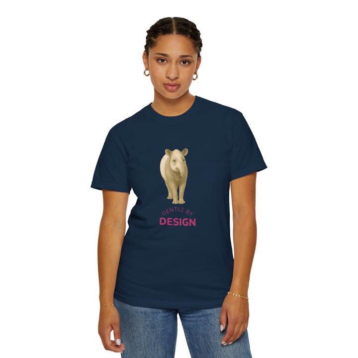 Gentle By Design – Tapir | Grounded & Gentle | Sketch Series by Pure Perspective | Eco Friendly Graphic Tee