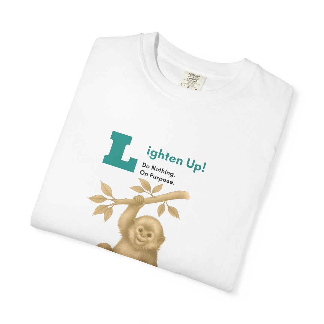 Lighten Up – Golden Snub-Nosed Monkey | Joyful & Playful | Sketch Series by Pure Perspective | Eco Friendly Graphic Tee