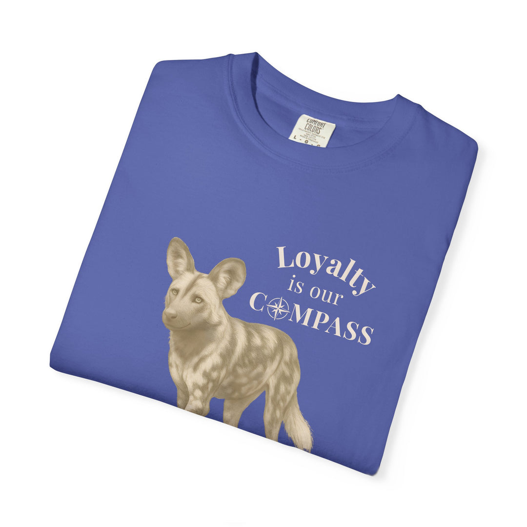 Loyalty Is Our Compass – African Wild Dog | Empowered & Bold | Sketch Series by Pure Perspective | Eco Friendly Graphic Tee