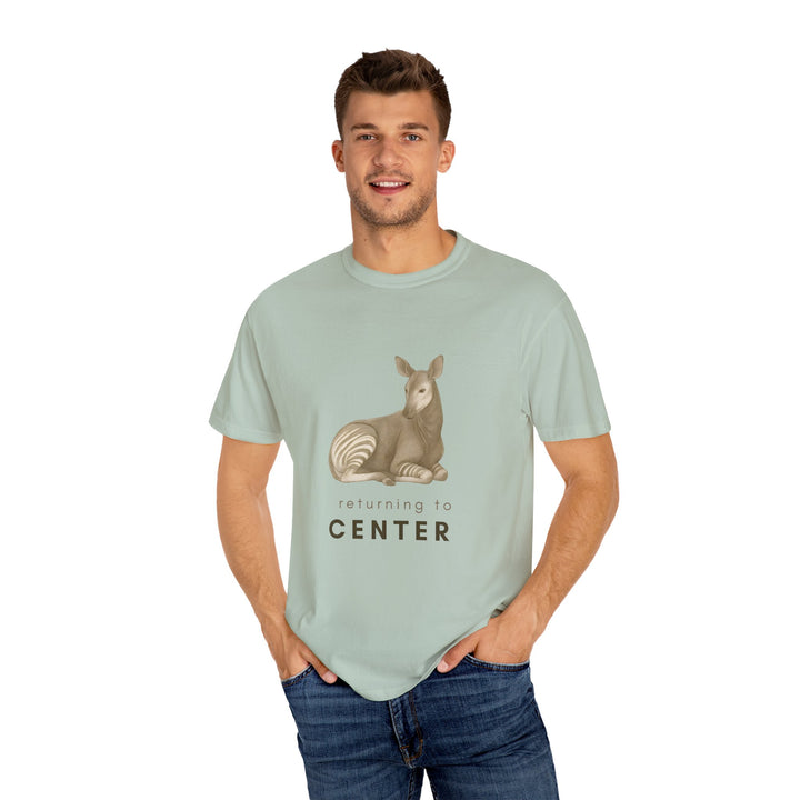 Returning to Center – Okapi | Calm & Centered | Sketch Series by Pure Perspective | Eco Friendly Graphic Tee