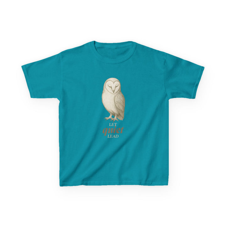 Kids Barn Owl Tee | "Listen First" | Sketch Design | Eco-Conscious | Calm & Centered