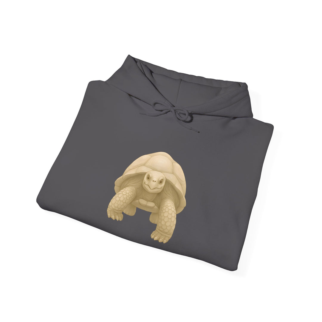 Rooted In the Long Game – Giant Tortoise Edition | Grounded & Gentle Series | Unisex Heavy Blend™ Hooded Sweatshirt | Eco-Friendly Apparel