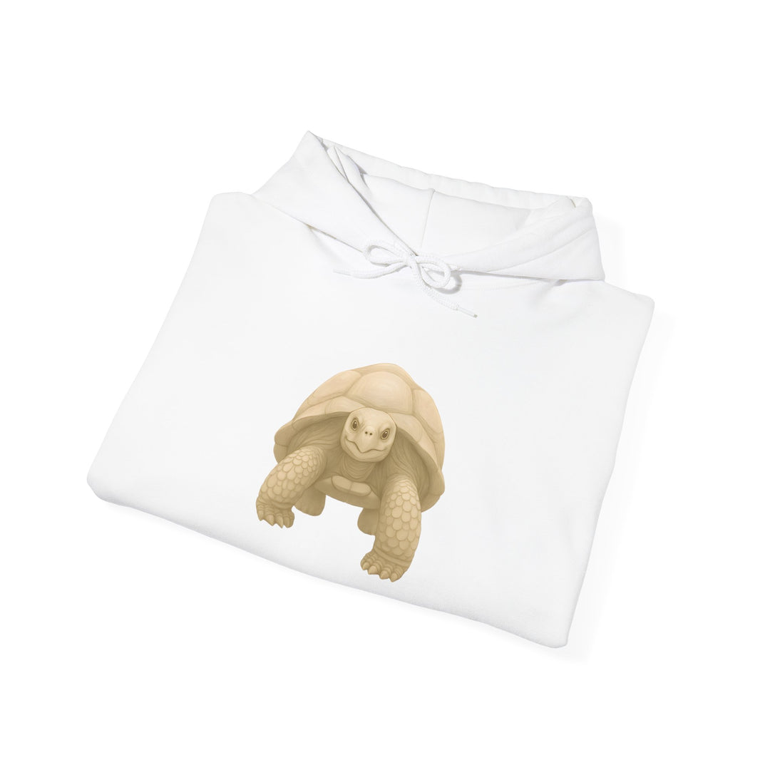 Rooted In the Long Game – Giant Tortoise Edition | Grounded & Gentle Series | Unisex Heavy Blend™ Hooded Sweatshirt | Eco-Friendly Apparel