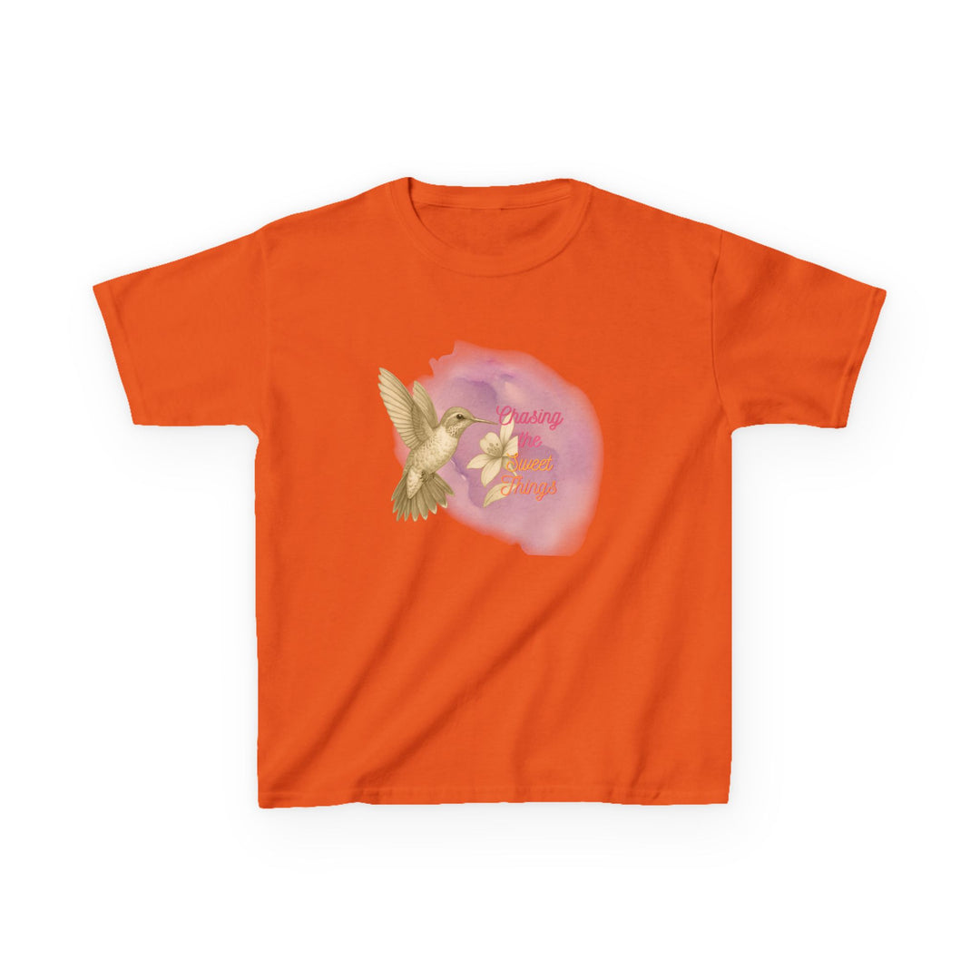 Kids Hummingbird Tee | Chasing the Sweet Things says "Look for Joy" | Sketch Design | Eco-Conscious | Hopeful & Healing