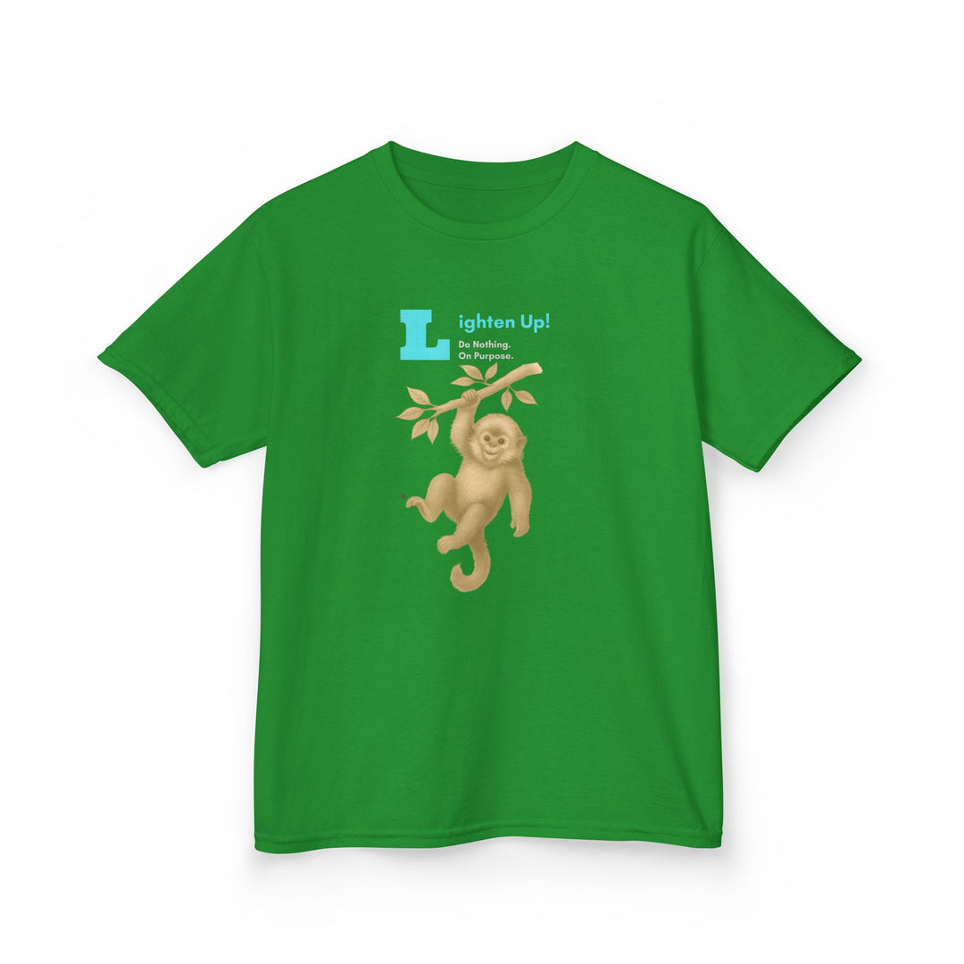 Kids Golden Snub-Nosed Monkey Tee | "Lighten Up" | Sketch Design | Eco-Conscious | Joyful & Playful