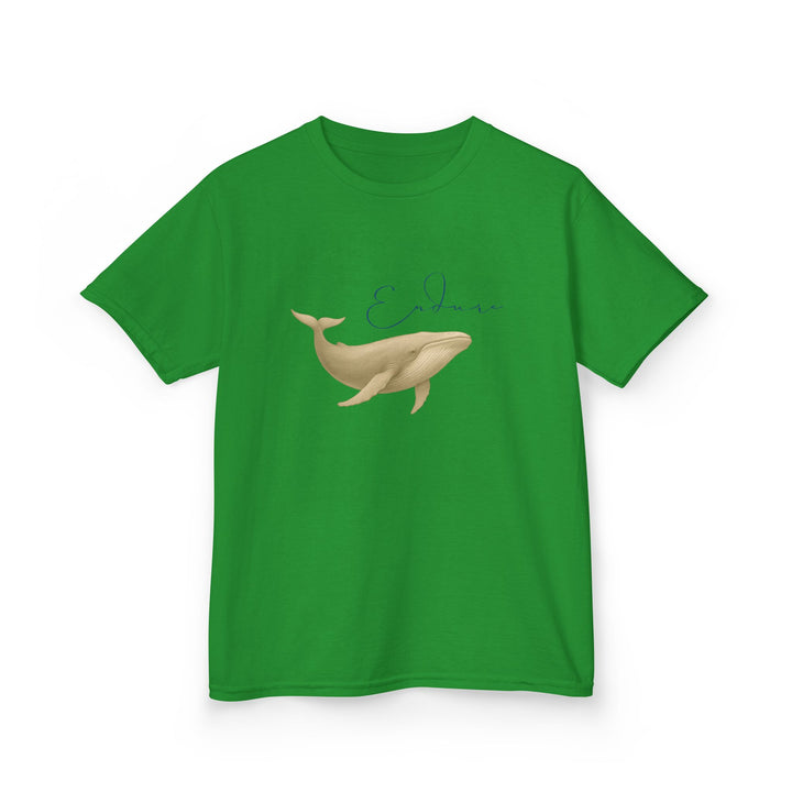 Kids Blue Whale Tee | "Endure" | Sketch Design | Eco-Conscious | Connected & Compassionate