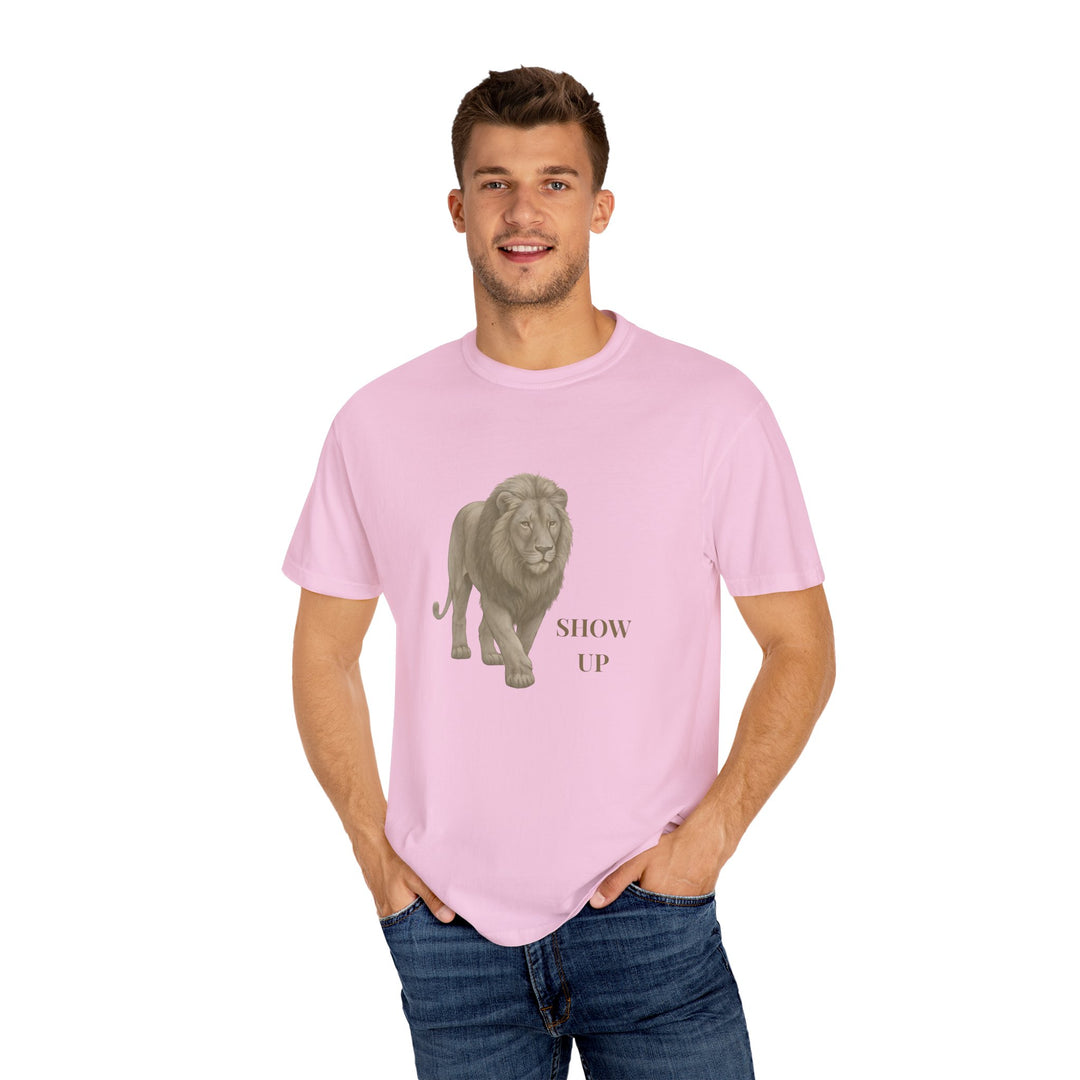 Show Up – Lion | Empowered & Bold | Sketch Series by Pure Perspective | Eco Friendly Graphic Tee