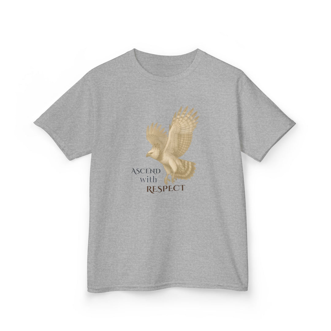 Kids Harpy Eagle Tee | "Rise with Kindness" | Sketch Design | Eco-Conscious | Empowered & Bold