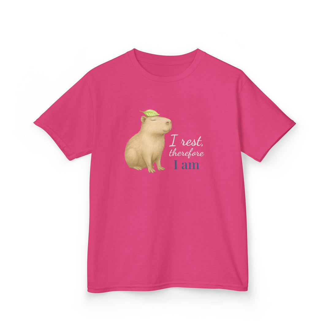Kids Capybara Tee | "Take it Easy" | Sketch Design | Eco-Conscious | Grounded & Gentle