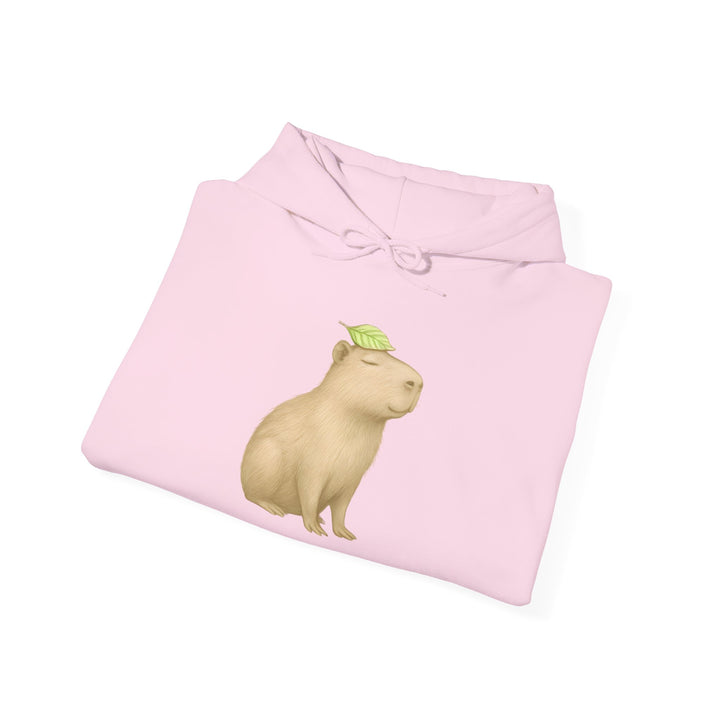 I Rest Therefore I Am – Capybara Edition | Grounded & Gentle Series | Unisex Heavy Blend™ Hooded Sweatshirt | Eco-Friendly Apparel