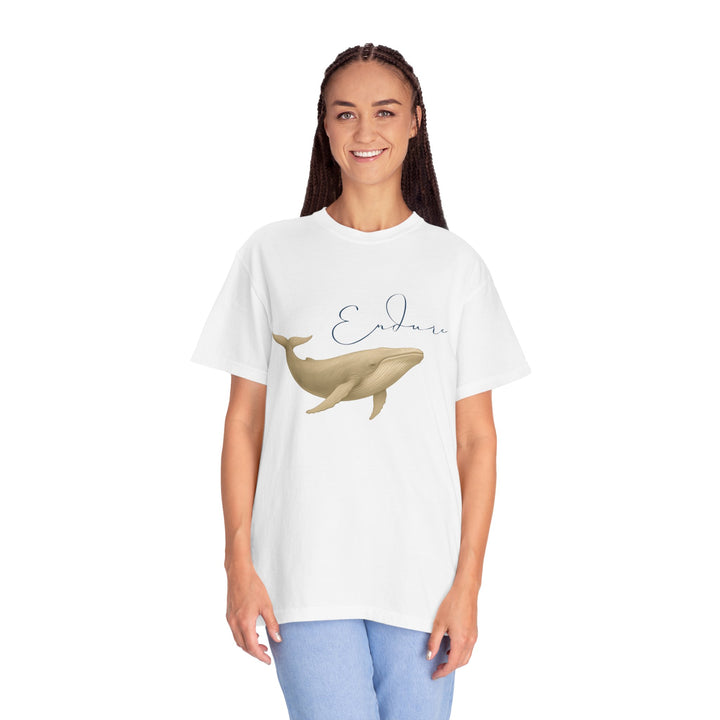 Endure – Blue Whale | Connected & Compassionate | Sketch Series by Pure Perspective App | Eco Friendly Graphic Tee