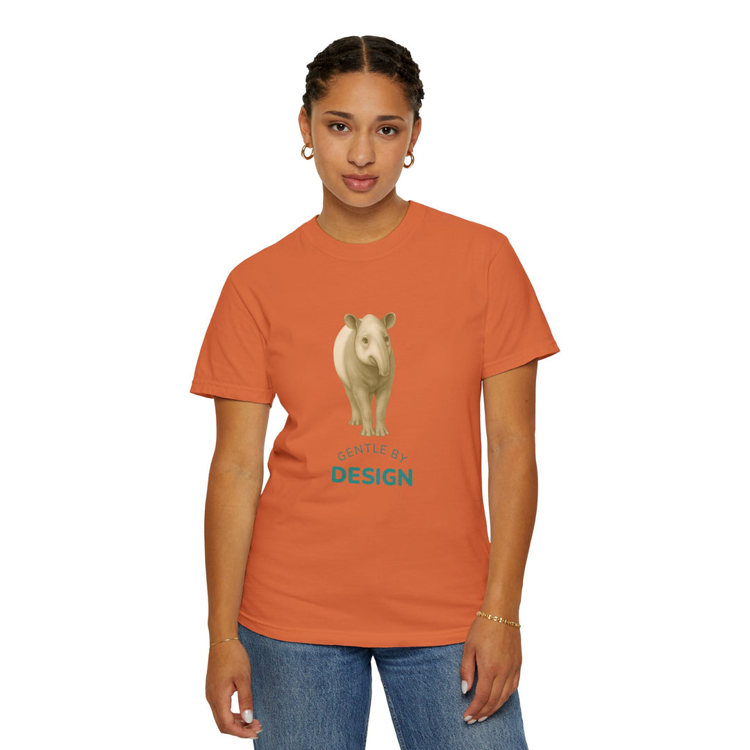 Gentle By Design – Tapir | Grounded & Gentle | Sketch Series by Pure Perspective | Eco Friendly Graphic Tee