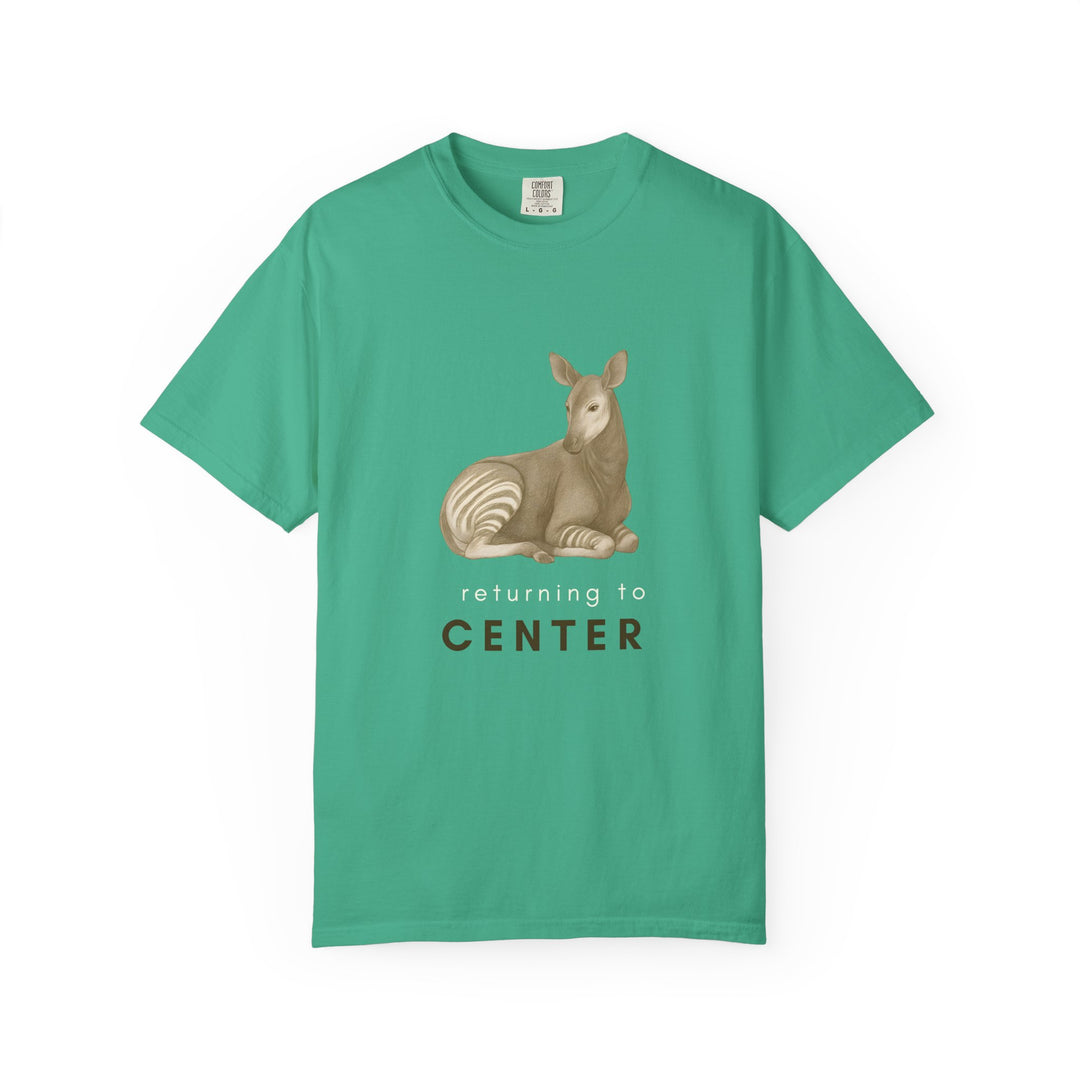 Returning to Center – Okapi | Calm & Centered | Sketch Series by Pure Perspective | Eco Friendly Graphic Tee