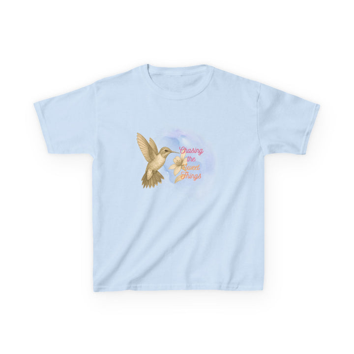 Kids Hummingbird Tee | Chasing the Sweet Things says "Look for Joy" | Sketch Design | Eco-Conscious | Hopeful & Healing