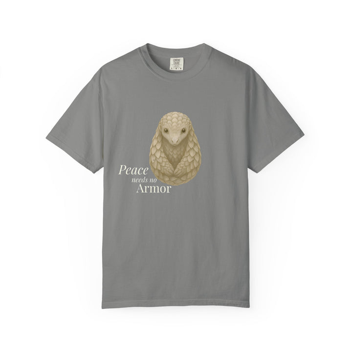 Peace Needs No Armor – Pangolin | Calm & Centered | Sketch Series by Pure Perspective | Eco Friendly Graphic Tee