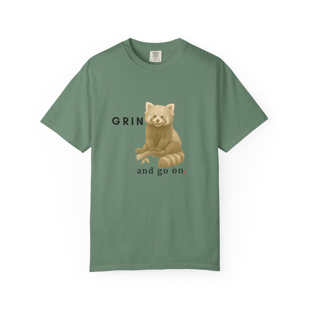 Grin and go on – Red Panda | Joyful & Playful | Sketch Series by Pure Perspective App | Eco Friendly Graphic Tee