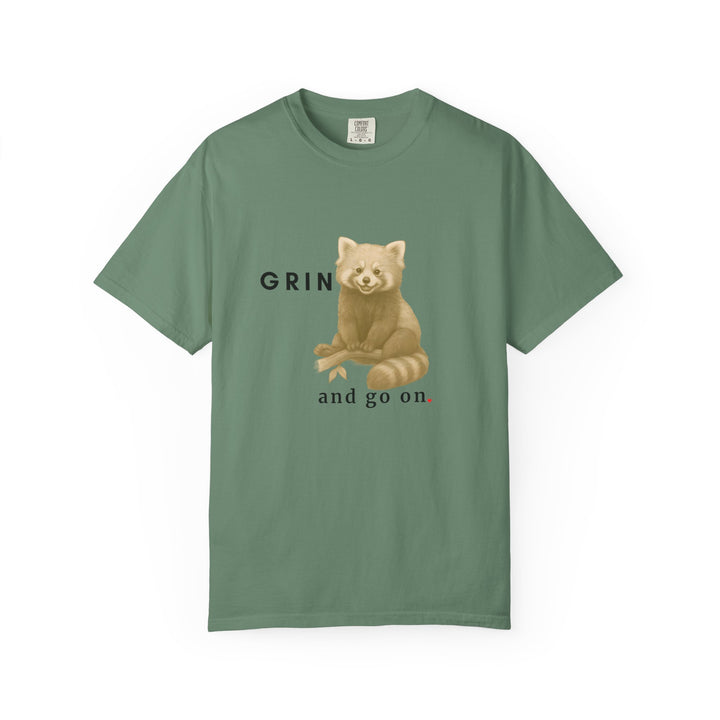 Grin and go on – Red Panda | Joyful & Playful | Sketch Series by Pure Perspective App | Eco Friendly Graphic Tee