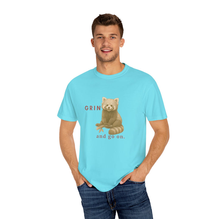 Grin and go on – Red Panda | Joyful & Playful | Sketch Series by Pure Perspective App | Eco Friendly Graphic Tee