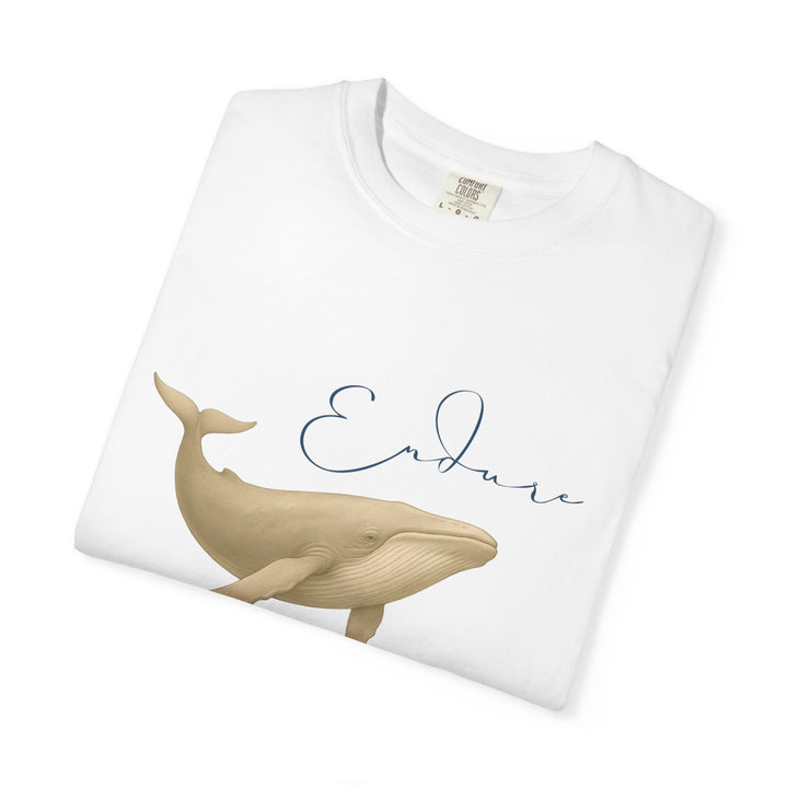 Endure – Blue Whale | Connected & Compassionate | Sketch Series by Pure Perspective App | Eco Friendly Graphic Tee