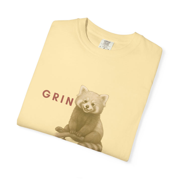 Grin and go on – Red Panda | Joyful & Playful | Sketch Series by Pure Perspective App | Eco Friendly Graphic Tee