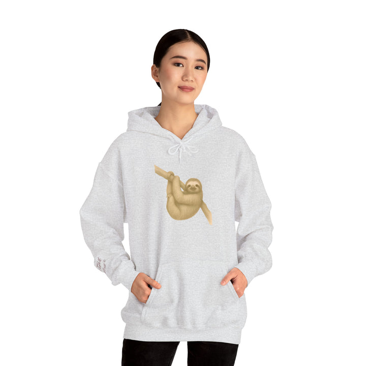 Time is Yours – Sloth Edition | Connected & Compassionate Series | Unisex Heavy Blend™ Hooded Sweatshirt | Eco-Friendly Apparel