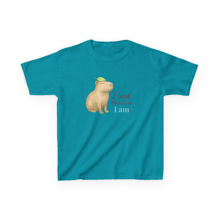 Kids Capybara Tee | "Take it Easy" | Sketch Design | Eco-Conscious | Grounded & Gentle