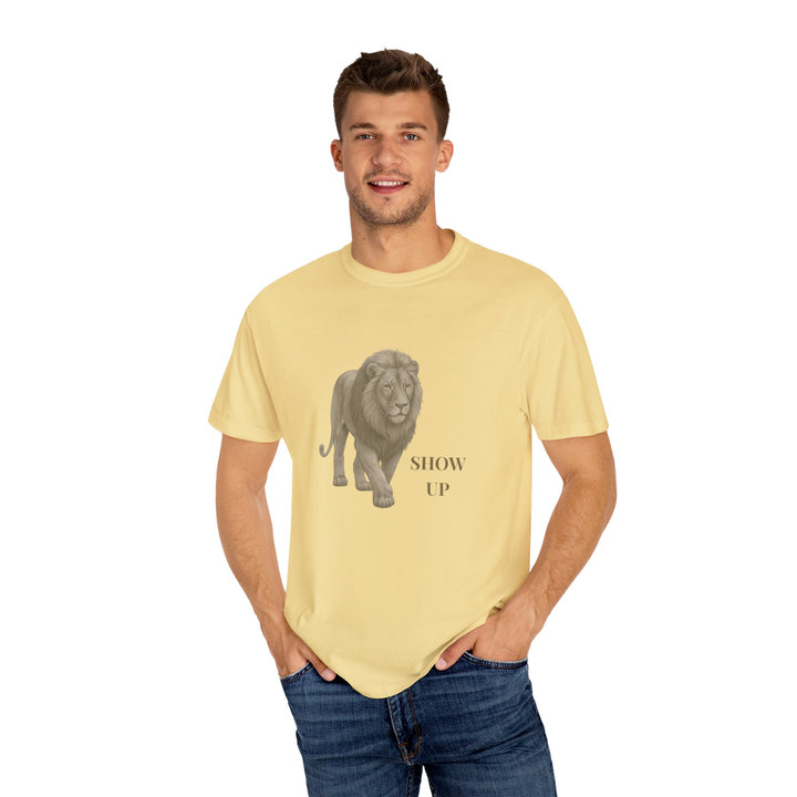 Show Up – Lion | Empowered & Bold | Sketch Series by Pure Perspective | Eco Friendly Graphic Tee