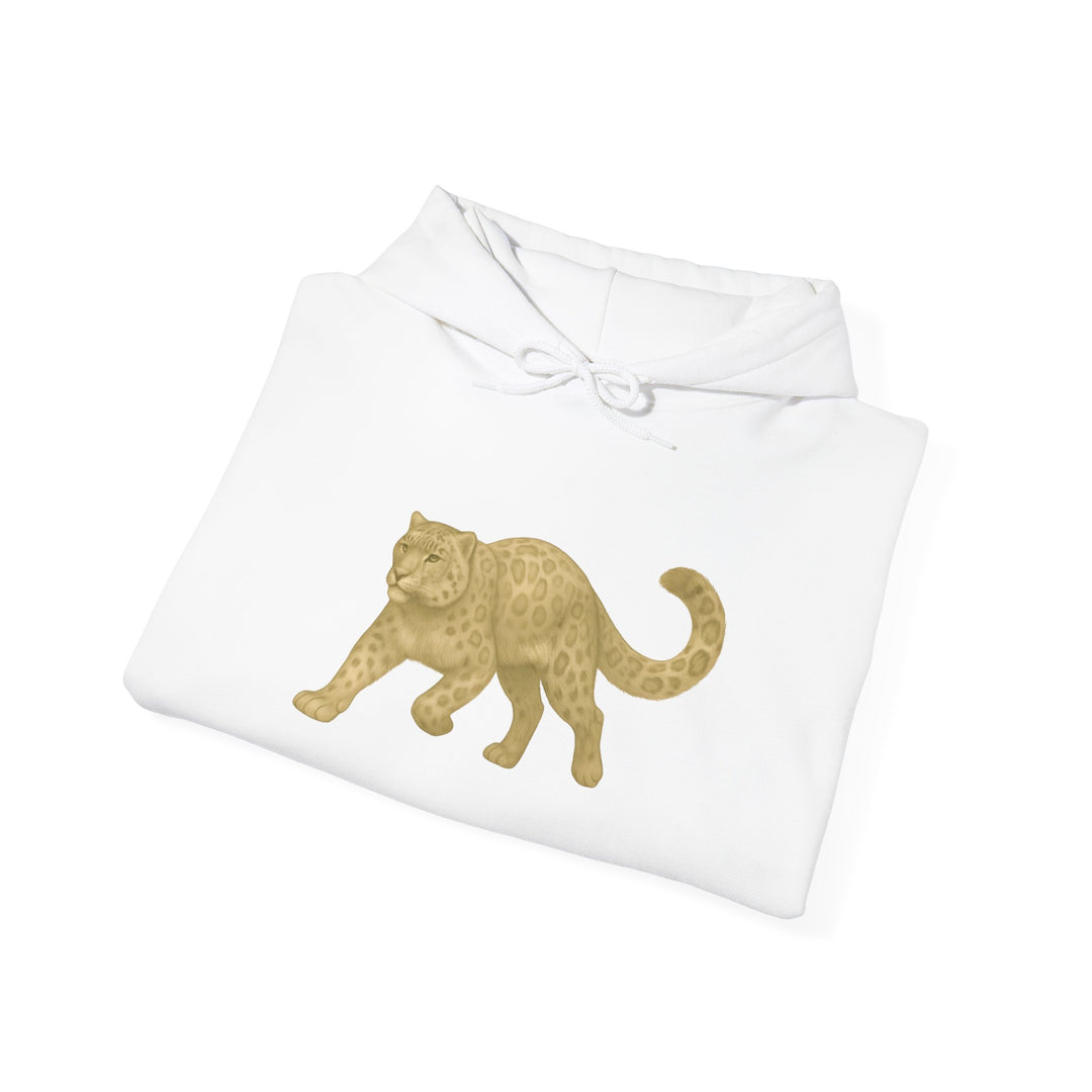 Mastery in Motion – Snow Leopard Edition | Patient & Peaceful Series | Unisex Heavy Blend™ Hooded Sweatshirt | Eco-Friendly Apparel