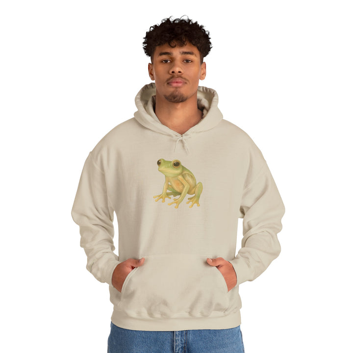 Vulnerability Takes Courage – Glass Frog Butterfly Edition | Hopeful & Healing Series | Unisex Heavy Blend™ Hooded Sweatshirt | Eco-Friendly Apparel