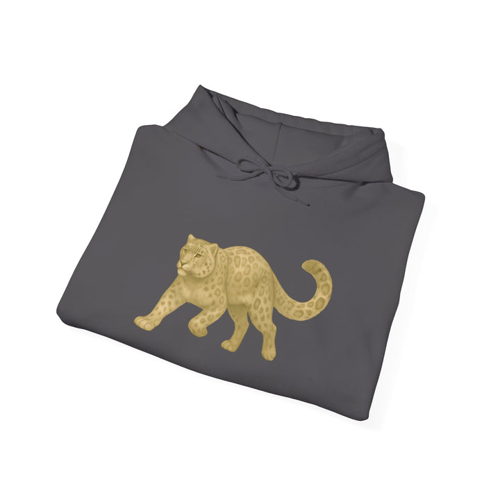 Mastery in Motion – Snow Leopard Edition | Patient & Peaceful Series | Unisex Heavy Blend™ Hooded Sweatshirt | Eco-Friendly Apparel