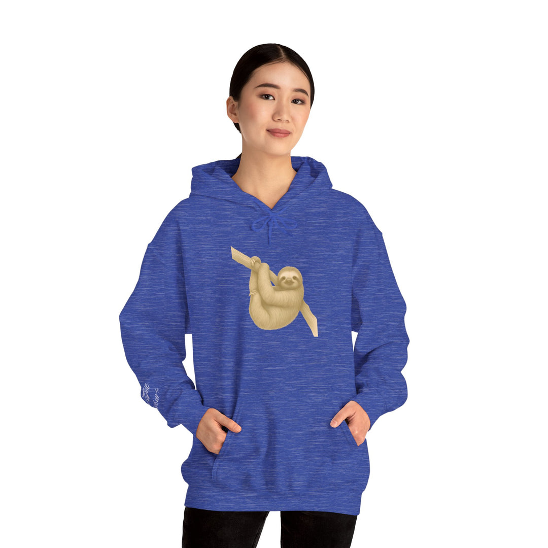 Time is Yours – Sloth Edition | Connected & Compassionate Series | Unisex Heavy Blend™ Hooded Sweatshirt | Eco-Friendly Apparel