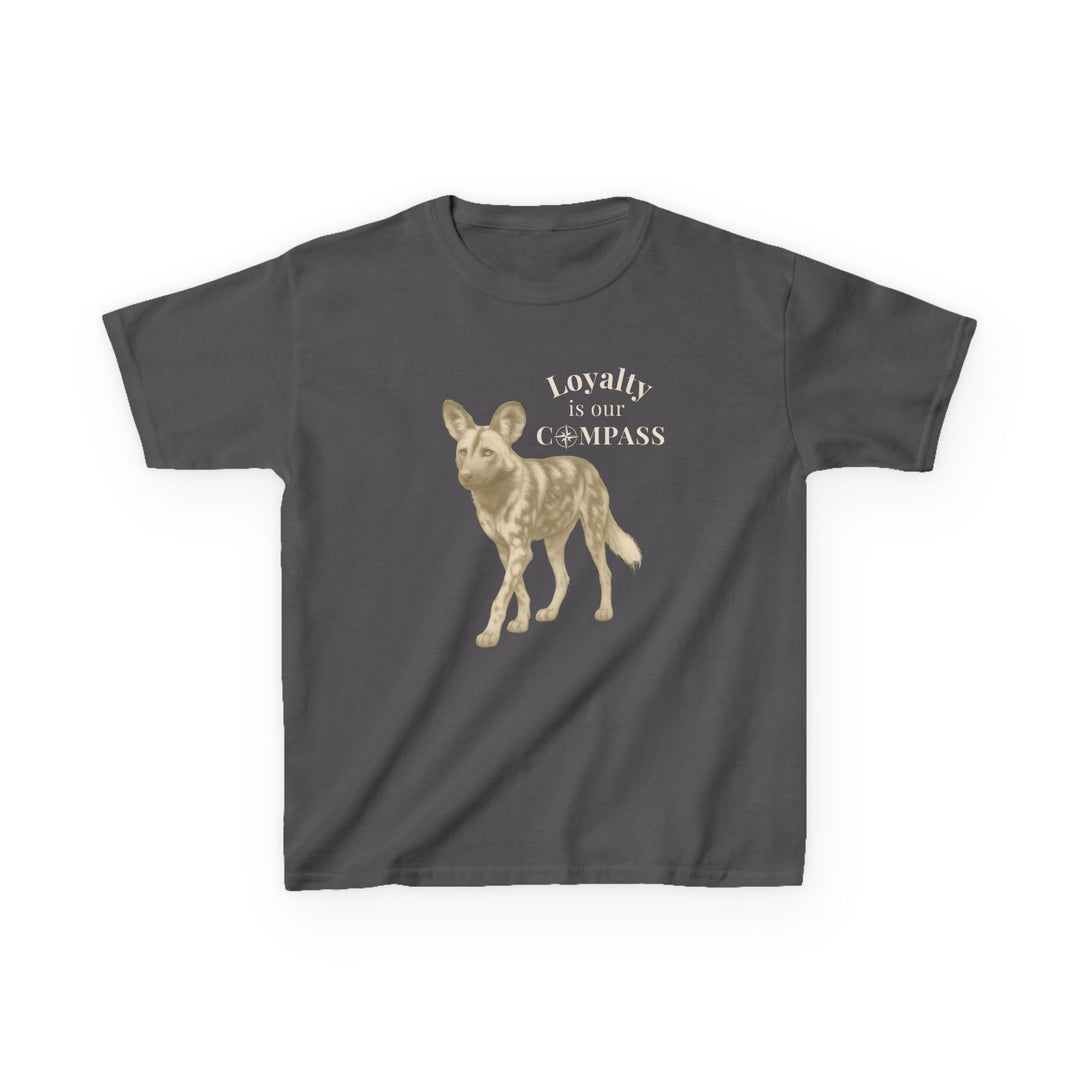 Kids African Wild Dog Tee | "Loyalty is Our Compass" | Sketch Design | Eco-Conscious | Empowered & Bold